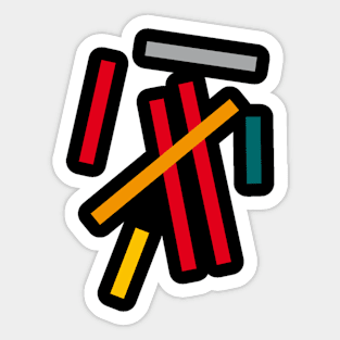 Minimal Color Construct Sticker